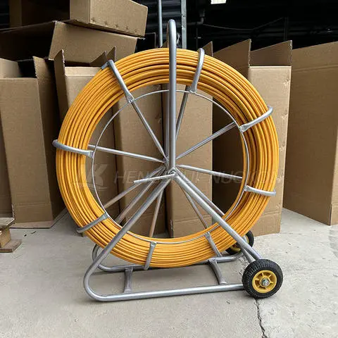 Plastic Conduit Fiberglass Cable Snakes Duct Rodder for Cleaning and Pulling Fiber Cable