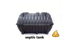 Plastic Underground Sewage Biodigester for Domestic Waste Water Treatment, Mini 0.6 0.8 1 M3 HDPE Septic Tank