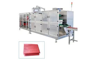 Plastic Apron Making and Folding Machine Protect Plastic Apron Cloth Making Machine
